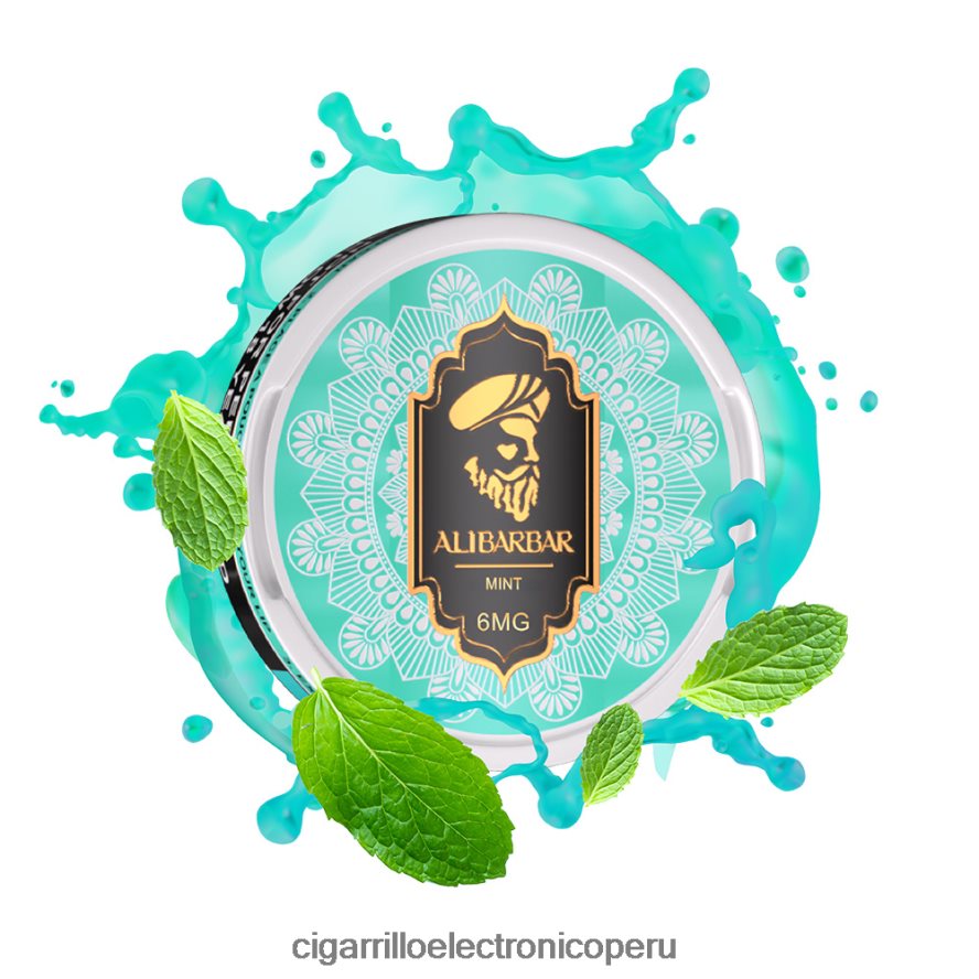 cigarrillo electrónico vape | 6H04FF52 menta ALIBARBAR bolsa de nicotina