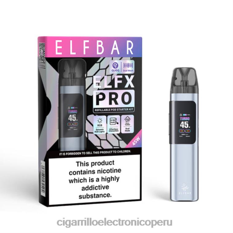 negro ELFBAR ELFX Pro ABRIR APOL DE POD 6J22D5